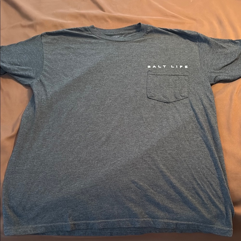 Salt Life Gray Short Sleeve Tee Casual Comfort
